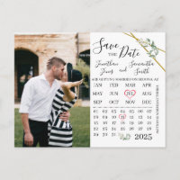 Spara av fotokalender i Greenery-bröllopsdagen
