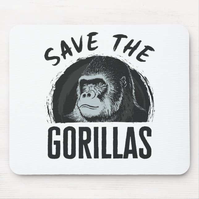 Spara av Gorillas Gorilla-utrotningen Musmatta (Framsidan)
