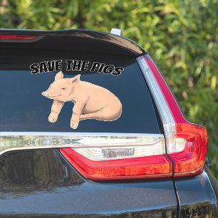 SPARA AV GRISAR GRIS CAR DECAL STICKER KLISTERMÄRKEN