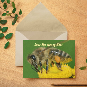 Spara av Grönten Bees Kort