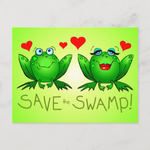 Spara av Grönten Swamp Twitchy och Beulah Vykort