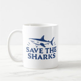 Spara av hajarna kaffemugg