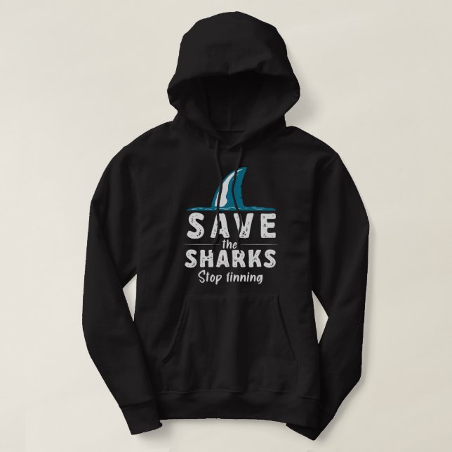 Spara av hajens slutsökningshajar hoodie (Design framsida)