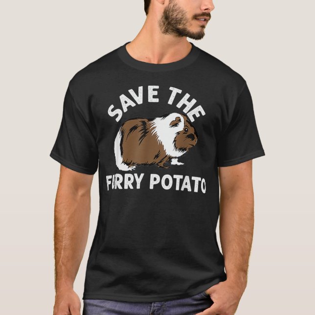 spara av håriget potatiskräfta gris _2 t shirt (Framsida)