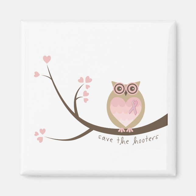 Spara av Hooters Square Magnet (Framsidan)