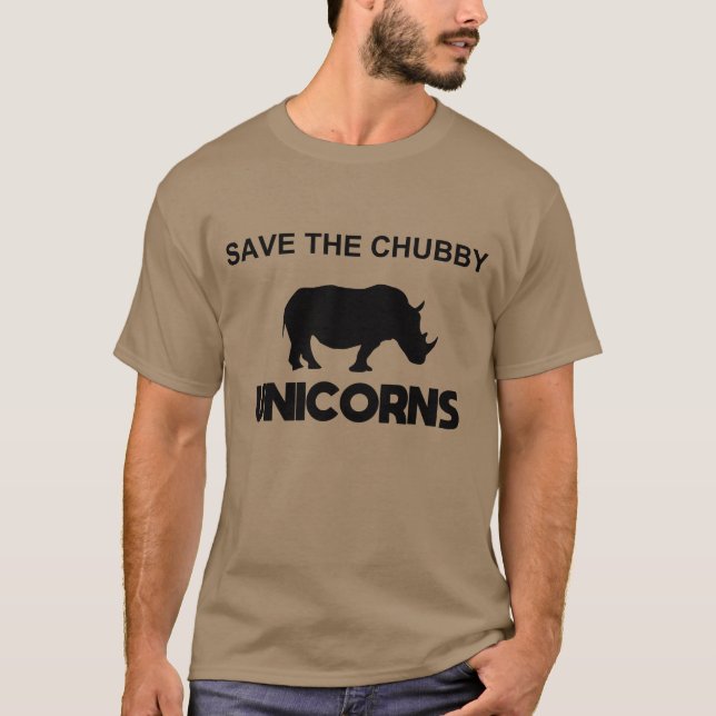 spara av knubbiget Unicorn T Shirt (Framsida)