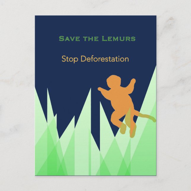 Spara av Lemurs Vykort (Framsida)