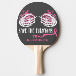 Spara av medvetenheten om bröstcancer hos påvorna pingisracket