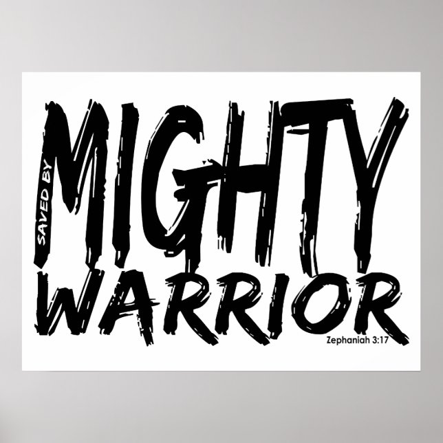 Spara av Mighty Warrior Poster (Framsidan)