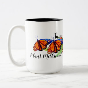 Spara av Monarch Butterfly Två-Tonad Mugg
