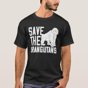 Spara av Orangutans Baby, ön Monkey T Shirt