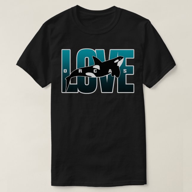 Spara av Orcas Conservation Orca Älskare T Shirt (Design framsida)