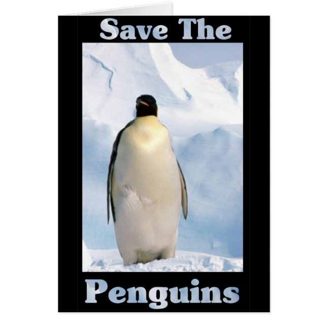 Spara av Penguins Hälsningskort (Framsidan)