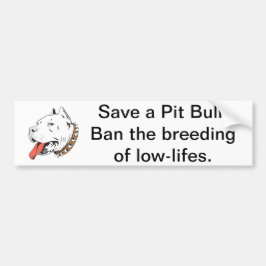 Spara av Pit Bull Bumper Sticker Bildekal