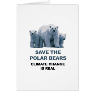 Spara av Polarna Bears Hälsningskort