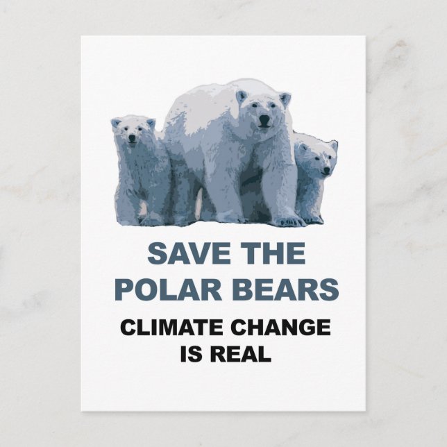 Spara av Polarna Bears Vykort (Framsida)