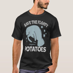 Spara av potatisen Floaty Manatee Sea Cows T Shirt