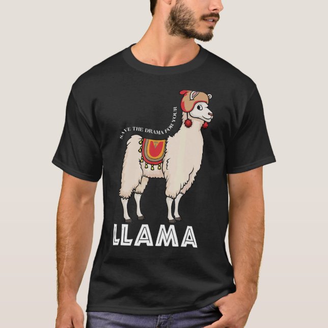 Spara av rama för ditt llama-cute-djur t shirt (Framsida)