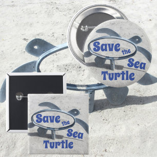 Spara av Sea Turtle Spara Sea Earth Day Knapp