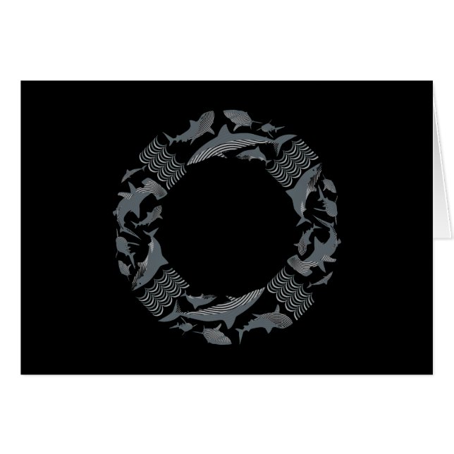 Spara av Sharks Lifesaver OBS Kort (Framsidan Horizontal)