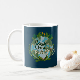 Spara av skogen kaffemugg