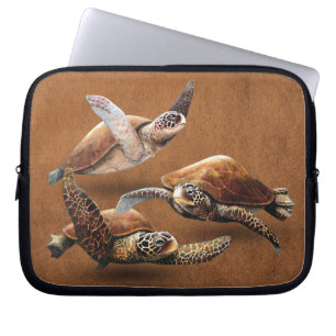 Spara av sköldpaddor i havet laptop fodral