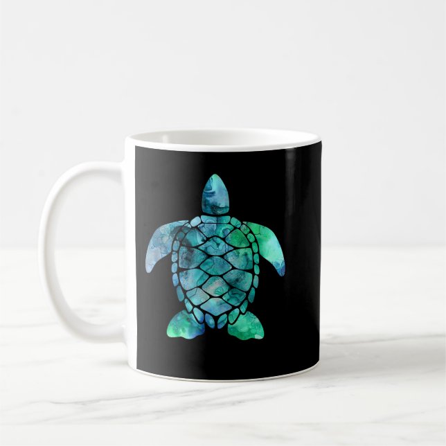 Spara av sköldpaddor i Turtles-havet ger havsdjur  Kaffemugg (Vänster)