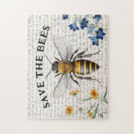 Spara av skriptet Bes Big Bee Flowers Pussel