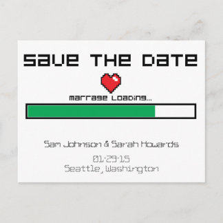 Spara av spelet - Videospelet Stil Meddelande Vykort