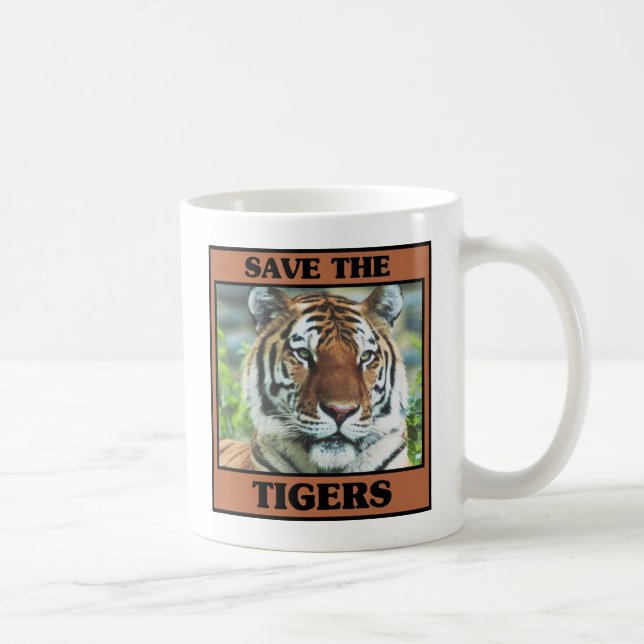 Spara av tigrarna kaffemugg (Höger)