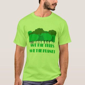 SPARA AV TRÄD RÄDDAT PLANETEN TEE SHIRT