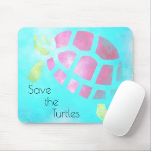 Spara av Turtles vattenfärg Musmatta
