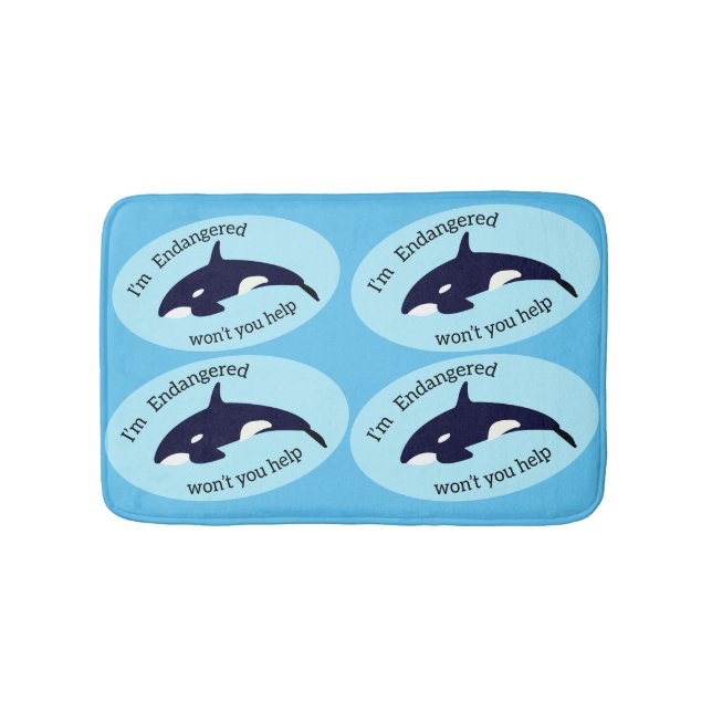 Spara av valarna badrumsmatta (Framsidan)