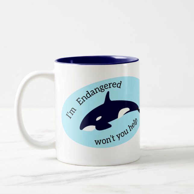 Spara av valarna Två-Tonad mugg (Vänster)