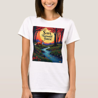 spara av vår nationella skog och parker t shirt