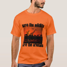 Spara av vilda djurs spara manar orange T-S T Shirt