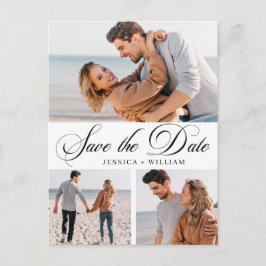 Spara bara fotot för datum 3 i Elegant bröllop Vykort