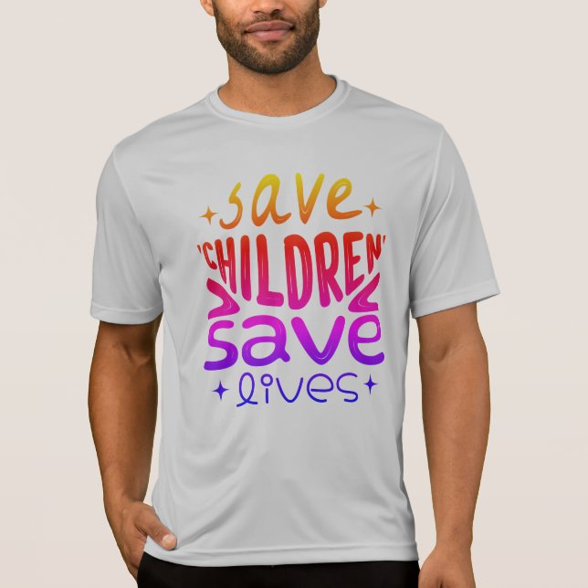 Spara Barn, Spara Liv T Shirt (Framsida)