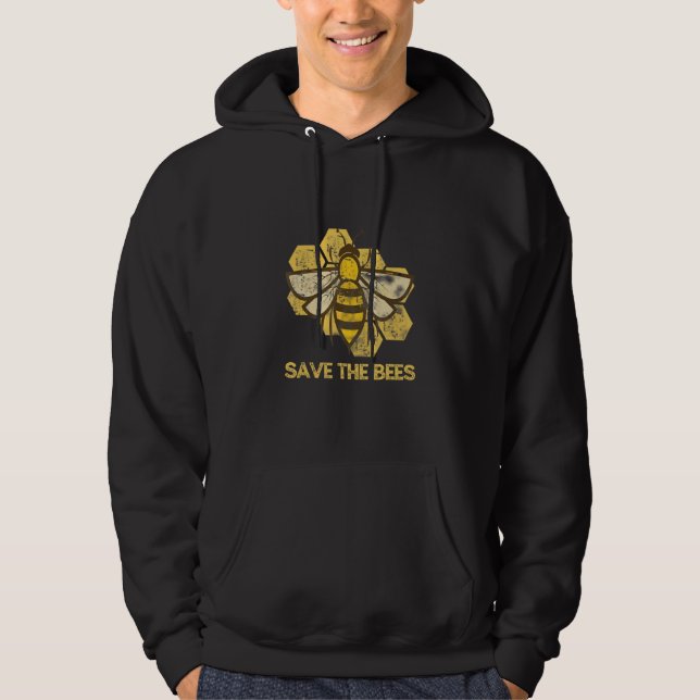 Spara Bees Bee Graphic Hoodie (Framsida)