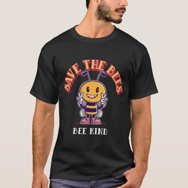 Spara Bees Bee Kind T Shirt (Framsida)