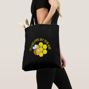 Spara Bees BEE Slogan citerar upplysningsgåvor Tygkasse