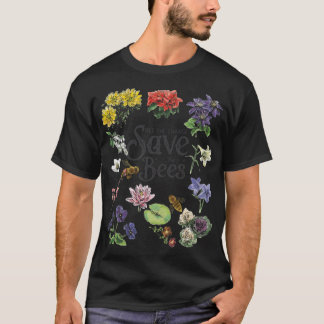 Spara Bees Flowers Honungsbin Decline Clipart T Shirt