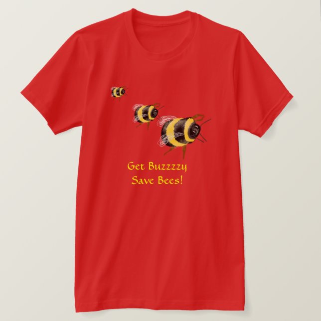 SPARA BEES och Spara i världen T-shirt (Design framsida)