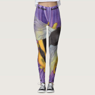 Spara Bees Women's Walking Leggings Yoga Byxor