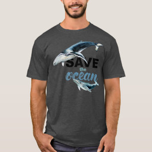 Spara Behållan Ocean Clean Spara the Whales T Shirt