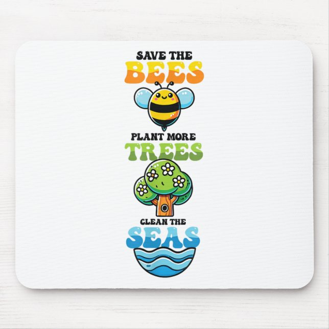 Spara Bes Plant Träd Clean Seas Environmental Pro Musmatta (Framsidan)