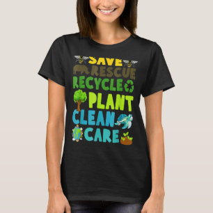 Spara Bes Rädding Animals Återvinnor Plastjordar D T Shirt