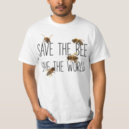 Spara biet! Spara världen! Bo designen Tee Shirt