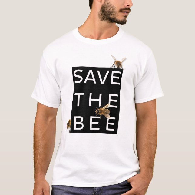 Spara biet! Spara världen! Boxats bi Tee Shirt (Framsida)