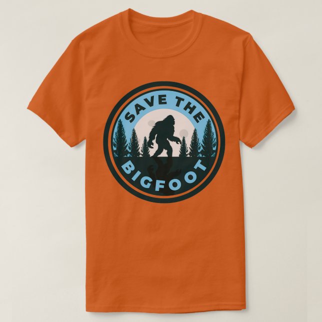 Spara Bigfoot Protect Sasquatch Yeti Chupacabra T Shirt (Design framsida)